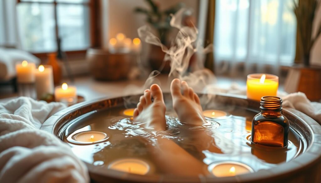 Warm water foot soak