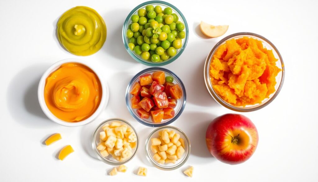 starting solid foods for your baby. baby food textures