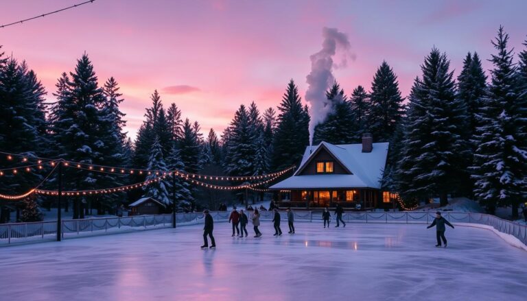 outdoor ice skating rinks