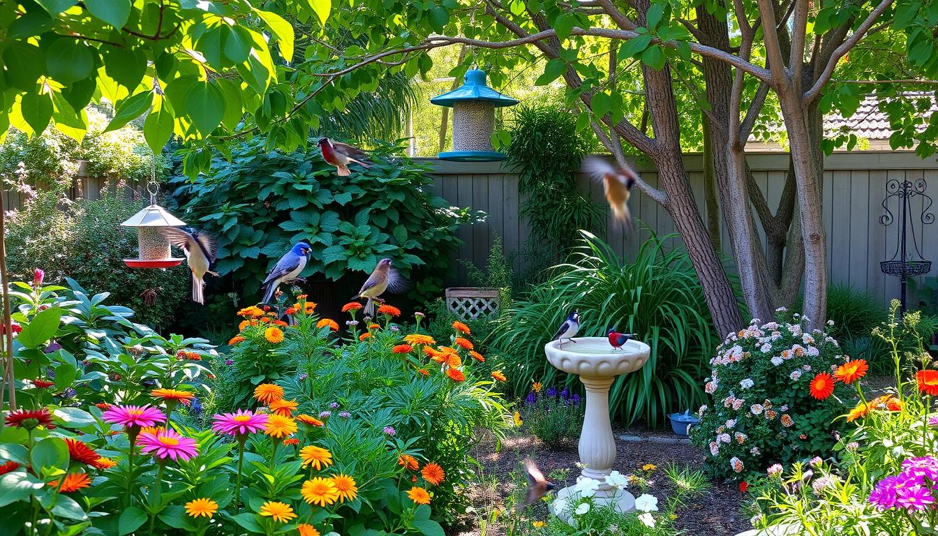 setting up a bird habitat