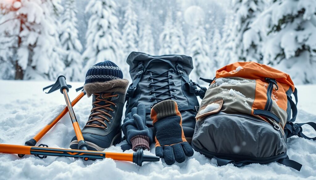 winter hiking gear